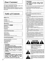 Предварительный просмотр 2 страницы Technics SL-PG480A - schematics Operating Instructions Manual