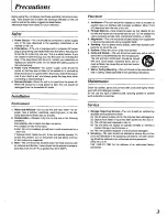 Предварительный просмотр 3 страницы Technics SL-PG480A - schematics Operating Instructions Manual