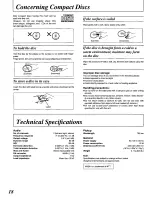 Предварительный просмотр 18 страницы Technics SL-PG480A - schematics Operating Instructions Manual