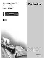 Technics SL-PS7 Operating Instructions Manual preview