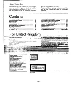 Предварительный просмотр 2 страницы Technics SL-PS700 Operating Instructions Manual