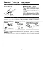 Предварительный просмотр 5 страницы Technics SL-PS700 Operating Instructions Manual