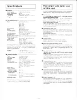 Preview for 7 page of Technics SL-Q3 Operating Instructions Manual