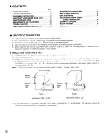 Предварительный просмотр 2 страницы Technics SL-QL5 Service Manual