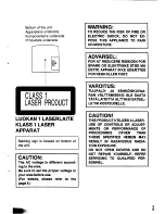 Preview for 3 page of Technics SL-XP350 Operating Instructions Manual