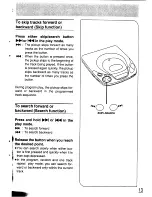 Preview for 13 page of Technics SL-XP350 Operating Instructions Manual