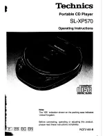 Technics SL-XP570 Operating Instructions Manual preview