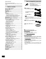 Preview for 2 page of Technics SLDZ1200 - SD/CD D/D TURNTABLE Operating Instructions Manual