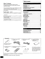 Предварительный просмотр 2 страницы Technics SLMC60 - COMPACT DISC CHANGER Operating Instructions Manual