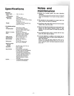 Preview for 8 page of Technics SP-10MK2A Operating Instructions Manual