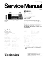 Technics ST-HD505 Service Manual preview