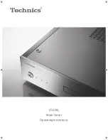 Technics STG30LE Operating Instructions Manual preview