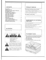 Preview for 3 page of Technics SU-A4MK2 Operating Instructions Manual