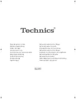 Technics SU-R1 Operating Instructions Manual preview