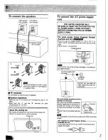 Preview for 7 page of Technics SUV-300 Operating Instructions Manual