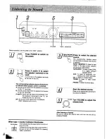 Preview for 8 page of Technics SUV-300 Operating Instructions Manual