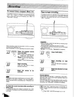 Preview for 10 page of Technics SUV-300 Operating Instructions Manual