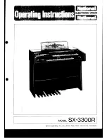 Preview for 1 page of Technics SX-3300R Operating Instructions Manual