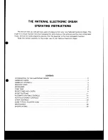 Preview for 3 page of Technics SX-3300R Operating Instructions Manual