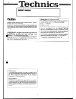 Preview for 2 page of Technics SX-EX15(L) Owner'S Manual