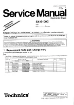 Preview for 19 page of Technics SX-G100C Service Manual