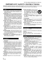 Предварительный просмотр 6 страницы Technics SX-PR604 Operating Instructions Manual