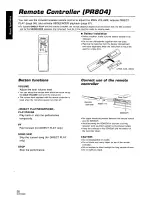 Предварительный просмотр 30 страницы Technics SX-PR604 Operating Instructions Manual