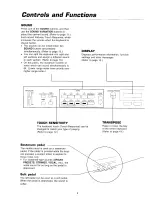 Preview for 8 page of Technics SX-PX336/M Owner'S Manual