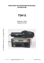 Technifor TD412 Operating And Maintenance Manual Integration preview