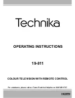 Technika 19-811 Operating Instructions Manual preview