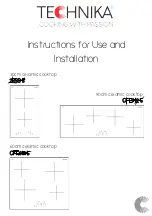 Preview for 1 page of Technika 2RSS-5 Instructions For Use And Installation