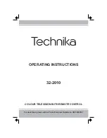 Technika 32-2010 Operating Instructions Manual preview