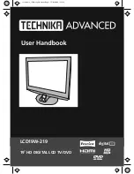 Preview for 1 page of Technika ADVANCED LCD19W-219 User Handbook Manual