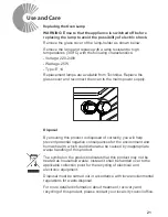 Preview for 21 page of Technika BELLISSIMO Instructions For Use And Installation