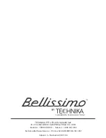 Preview for 28 page of Technika BELLISSIMO Instructions For Use And Installation