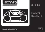 Предварительный просмотр 1 страницы Technika CR-109IDAB Owner'S Handbook Manual