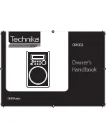 Preview for 1 page of Technika DR1302 Owner'S Handbook Manual