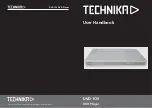 Предварительный просмотр 1 страницы Technika DVD 105 User Handbook Manual