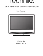 Preview for 1 page of Technika LCD23-231-BL User Manual