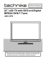 Preview for 1 page of Technika LED 22TE Instruction Manual