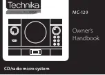 Preview for 1 page of Technika MC-129 Owner'S Handbook Manual