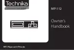 Technika MP-112 Owner'S Handbook Manual предпросмотр