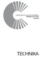 Technika T45COG Instructions For Use And Installation preview