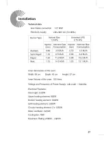 Preview for 27 page of Technika TEG95DUA-2 Instructions For Use Manual