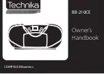 Предварительный просмотр 1 страницы Technika TESCO BB-210CE Owner'S Handbook Manual