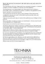 Preview for 16 page of Technika TGSL6DRX Instructions For Use And Installation