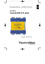 Предварительный просмотр 1 страницы TechniSat 0000/3637 Installation Manual