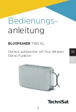 Предварительный просмотр 3 страницы TechniSat BLUSPEAKER TWS XL User Manual