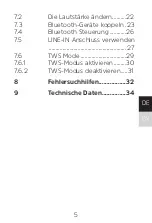 Предварительный просмотр 5 страницы TechniSat BLUSPEAKER TWS XL User Manual