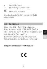 Preview for 7 page of TechniSat BLUSPEAKER TWS XL User Manual